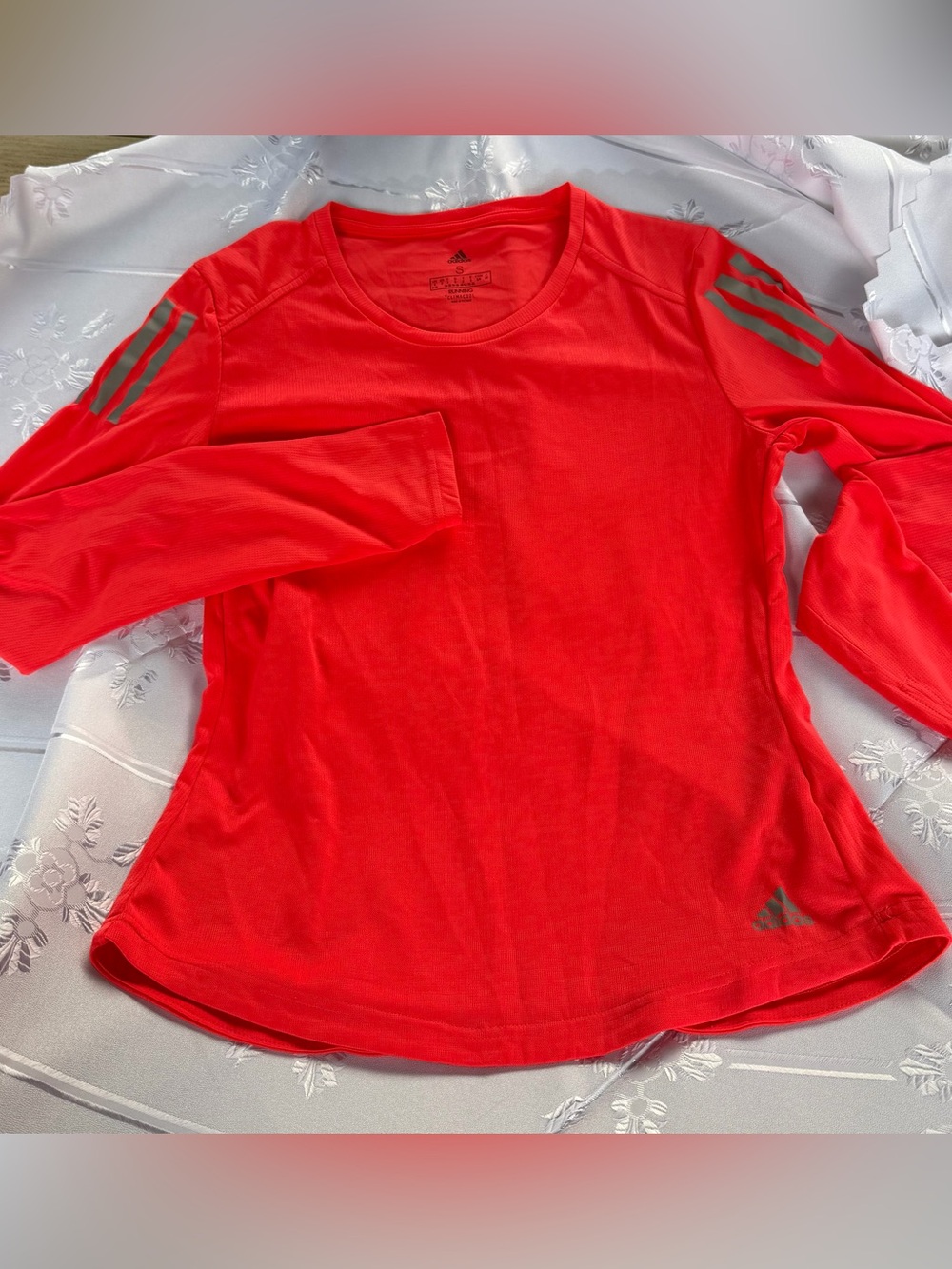 Adidas Running Climacool Pink Long-Sleeve Athletic Top Size Small